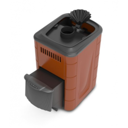 Дровяная печь для бани TMF Гейзер Мини 2016 Carbon ДА ЗК терракота